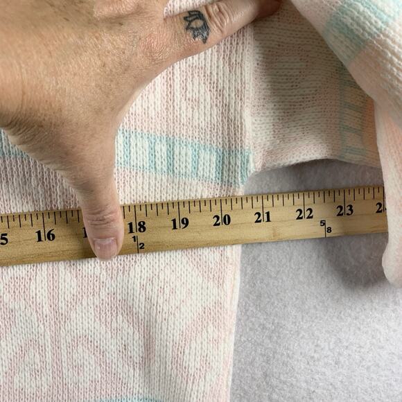 Vintage 90s Womens Sweater Sz M Cottage Pastel Soft Girl Grandma Indie USA Made - Picture 3 of 10